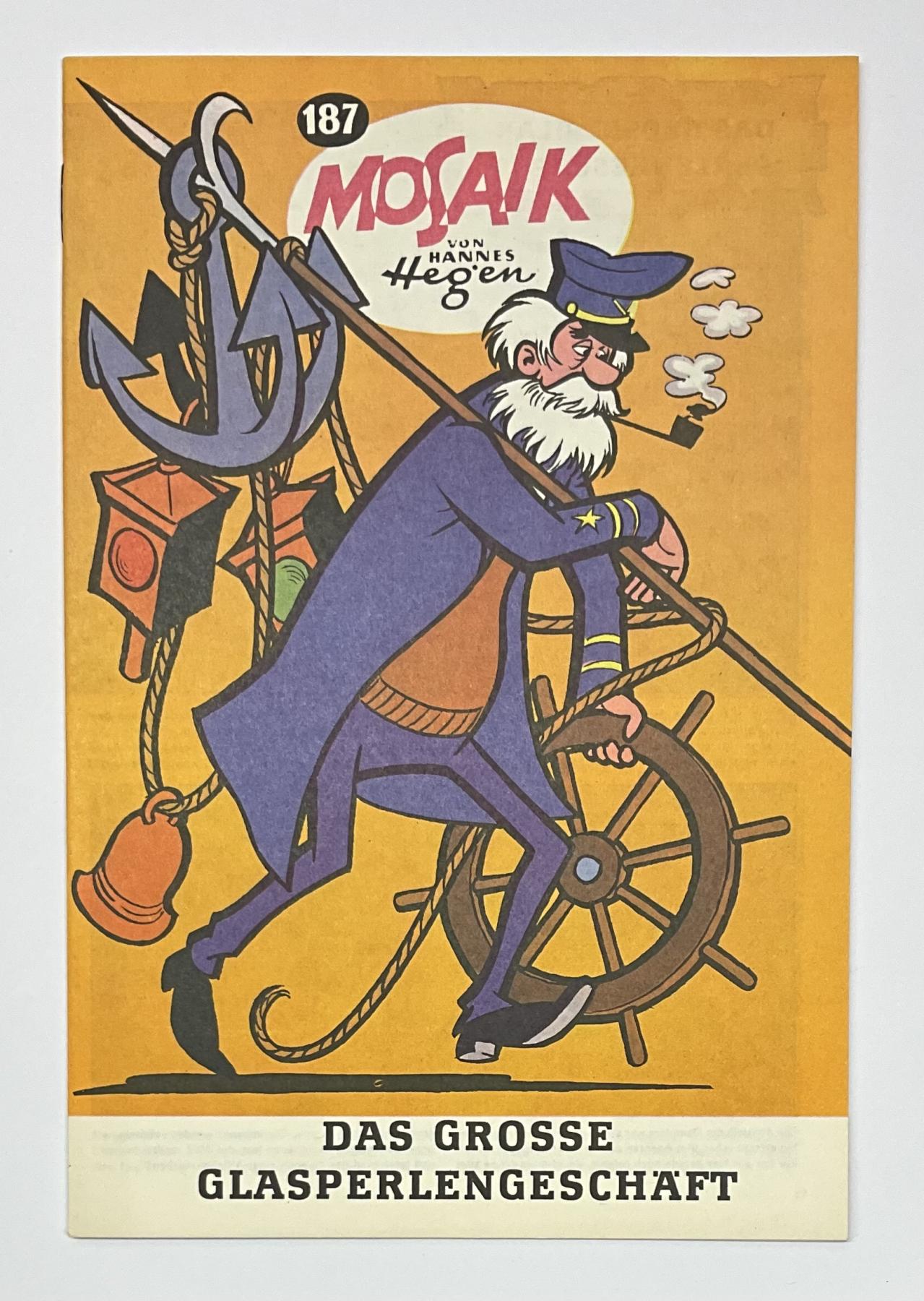 Mosaik Digedags Exportheft BRD Nr. 187 "Das grosse Glasperlengesch&auml;ft"