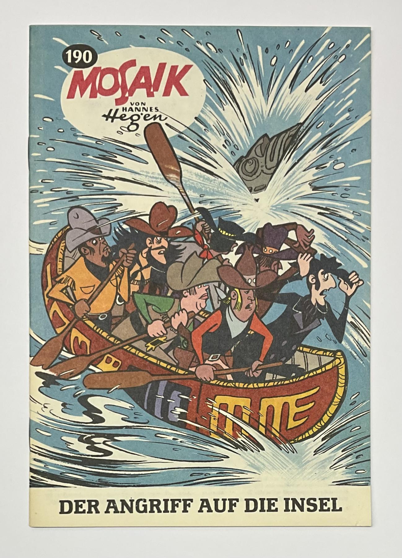 Mosaik Digedags Exportheft BRD Nr. 190 "Der Angriff auf die Insel"