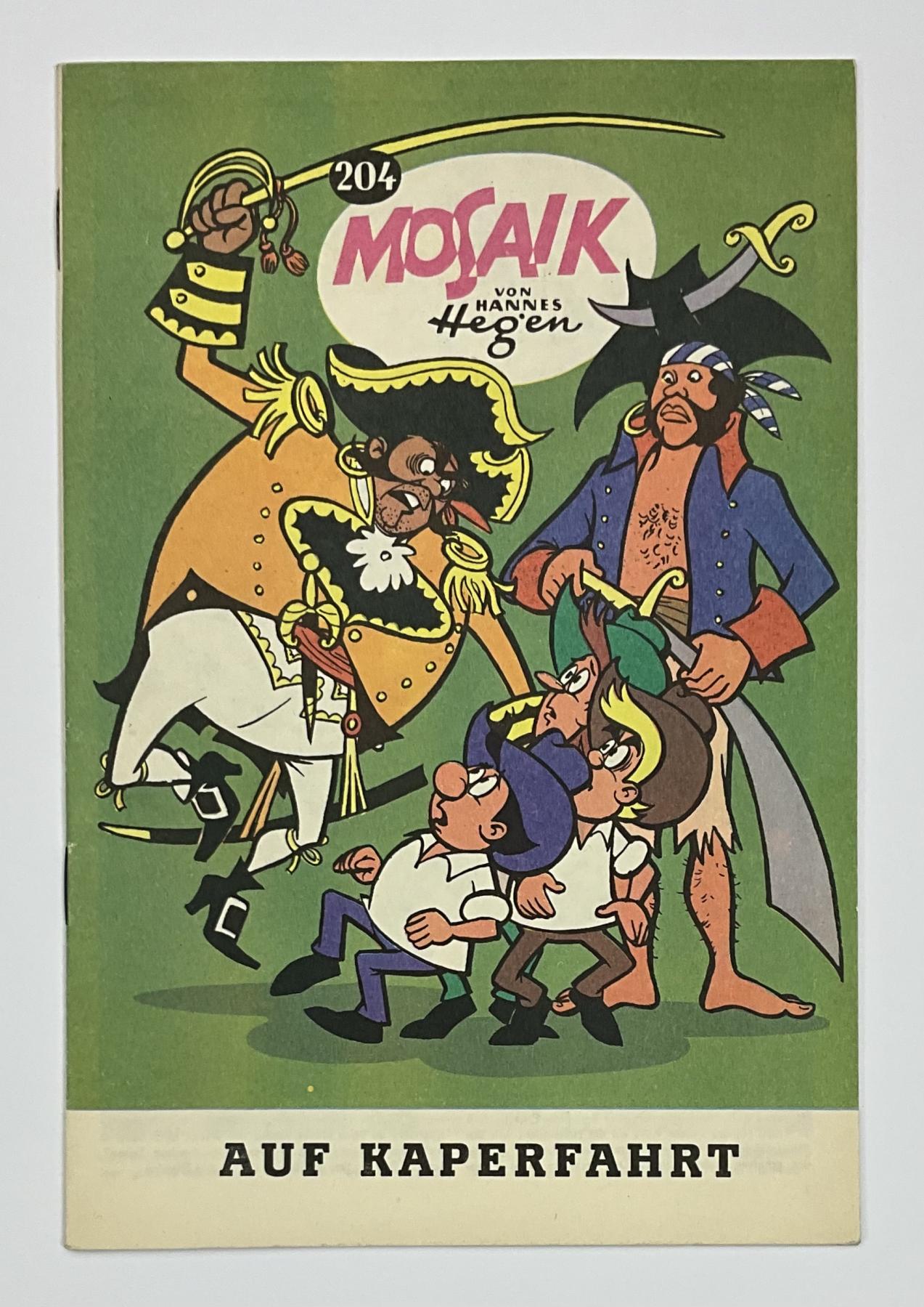 Mosaik Digedags Exportheft BRD Nr. 204 "Auf Kaperfahrt"