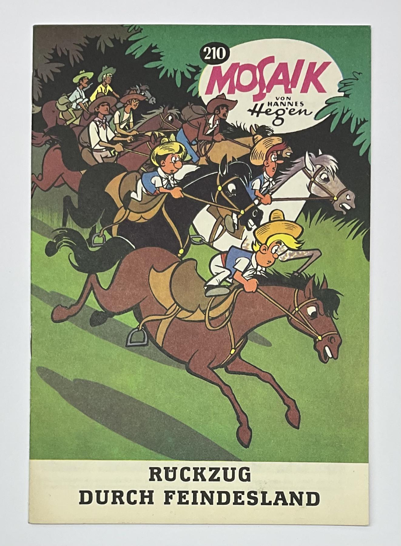 Mosaik Digedags Exportheft BRD Nr. 210 "R&uuml;ckzug durch Feindesland"