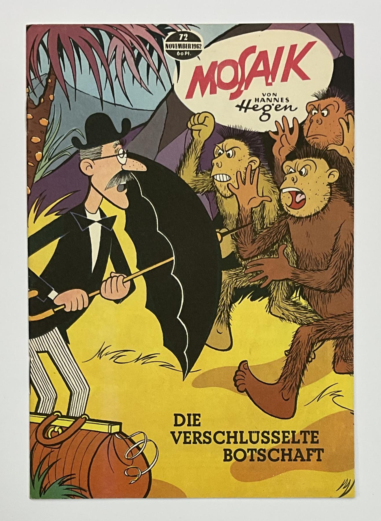 Mosaik Digedags Exportheft BRD Nr. 72 "Die verschl&uuml;sselte Botschaft"