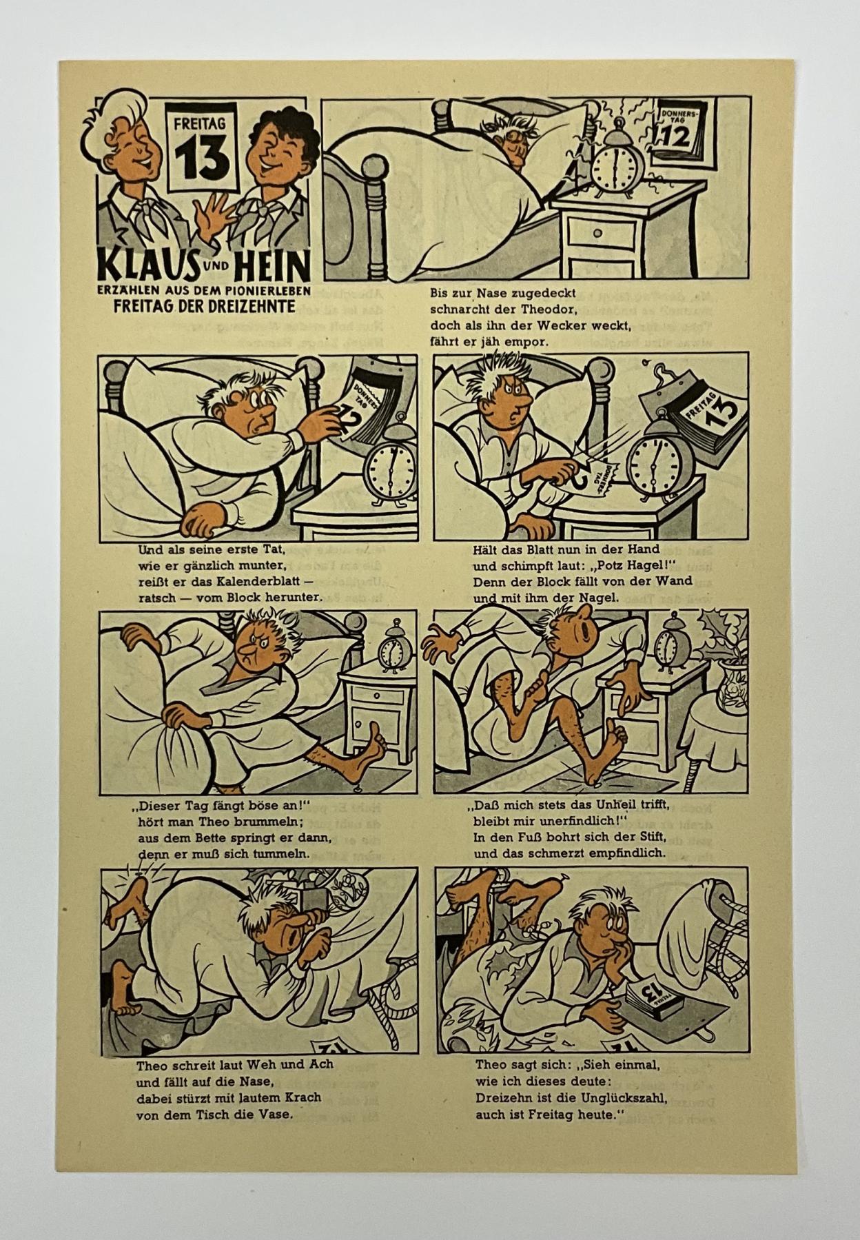 Beilage Digedags Nr. 36 "Freitag der Dreizehnte"