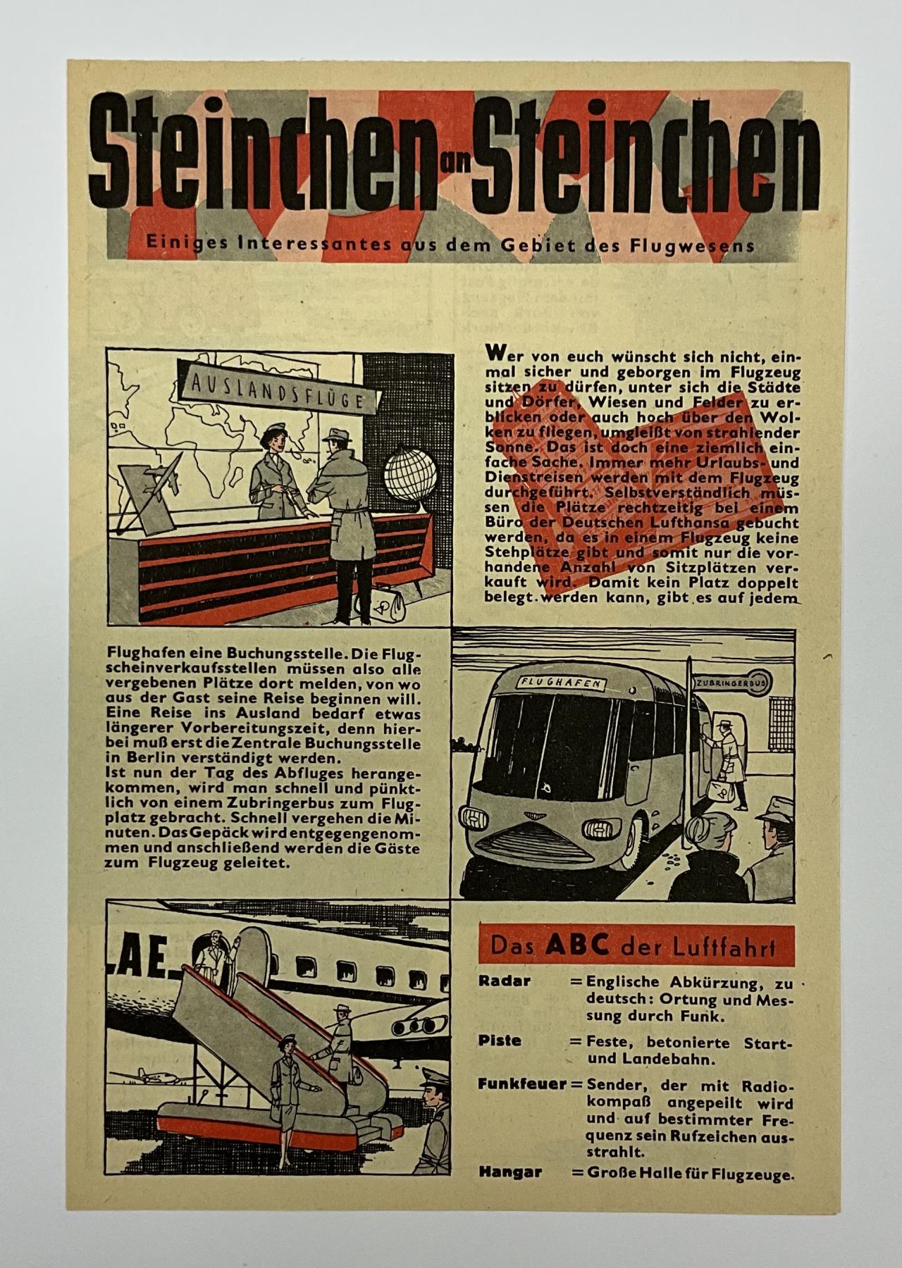 Beilage Digedags Nr. 39 "Einiges Interessantes aus dem Gebiet des Flugwesens"