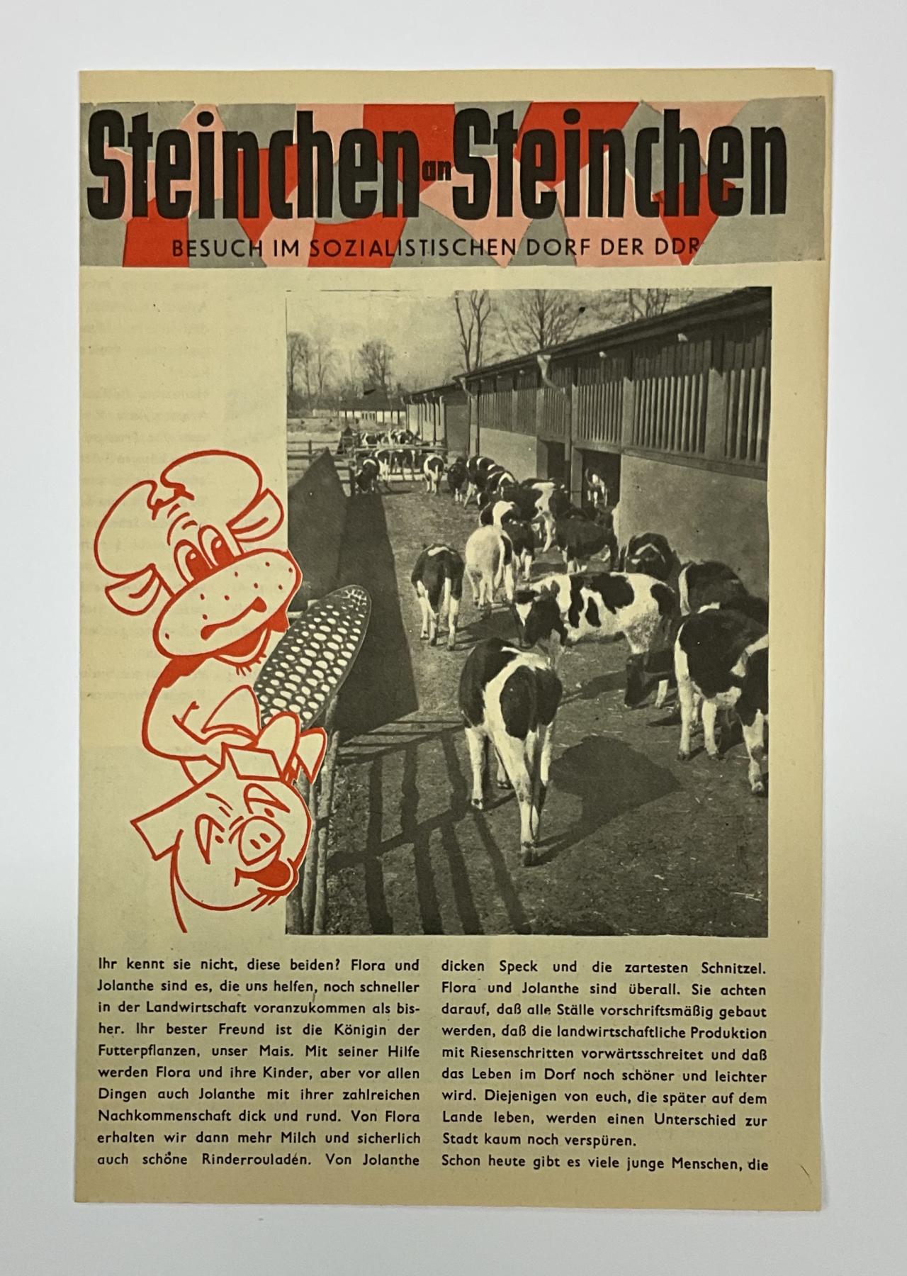 Beilage Digedags Nr. 43 "Besuch im sozialistischen Dorf der DDR"