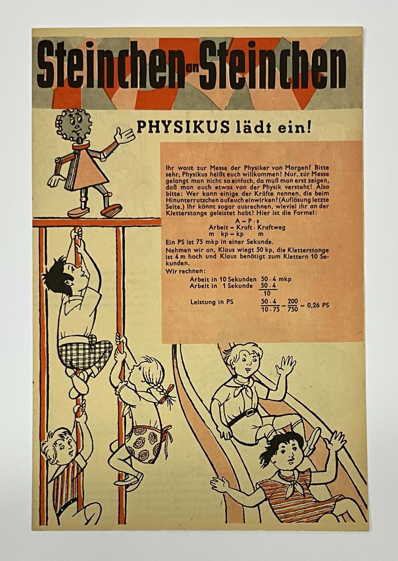 Beilage Digedags Nr. 46 "Physikus l&auml;dt ein"