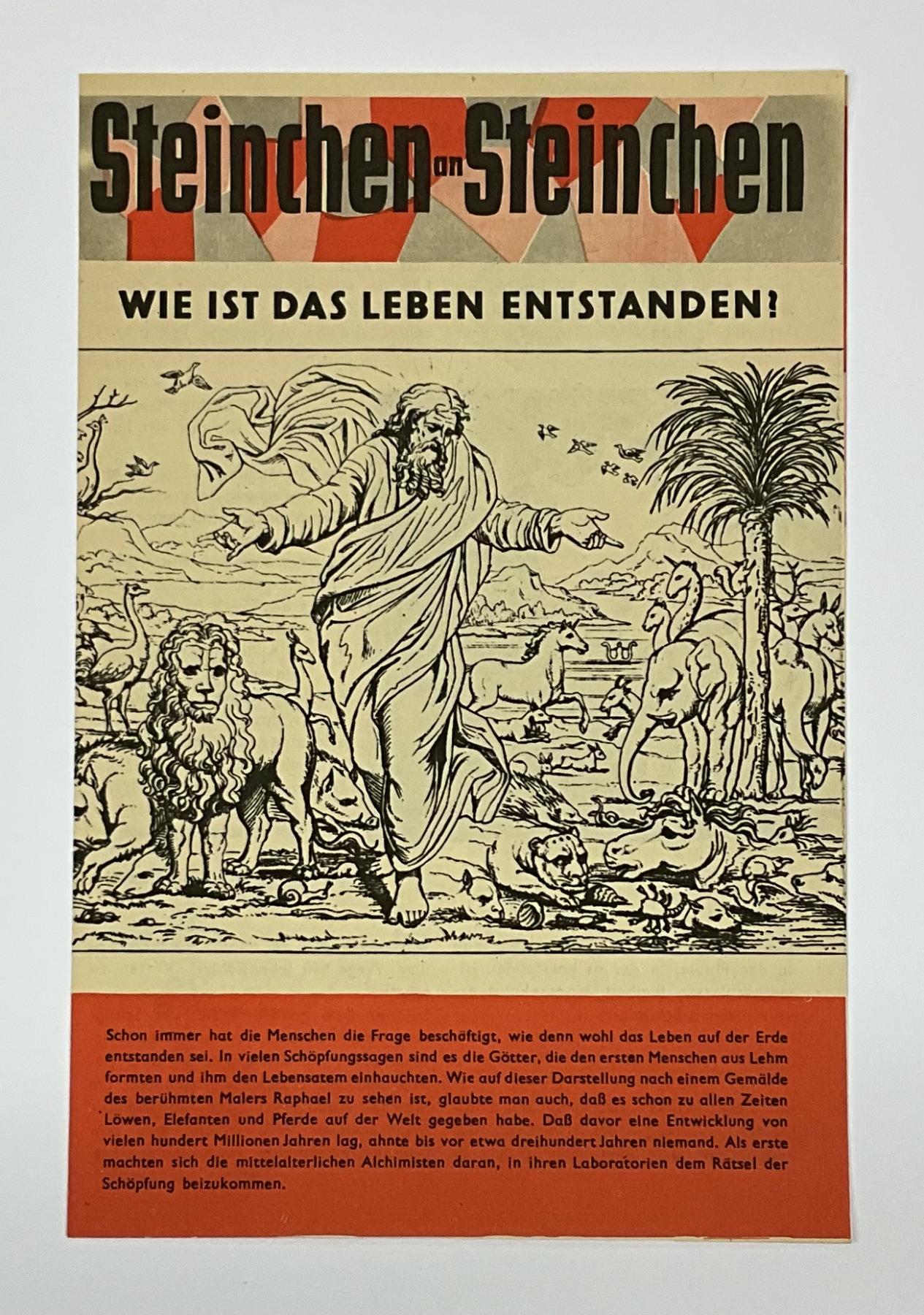 Beilage Digedags Nr. 52 "Wie ist das Leben entstanden?"