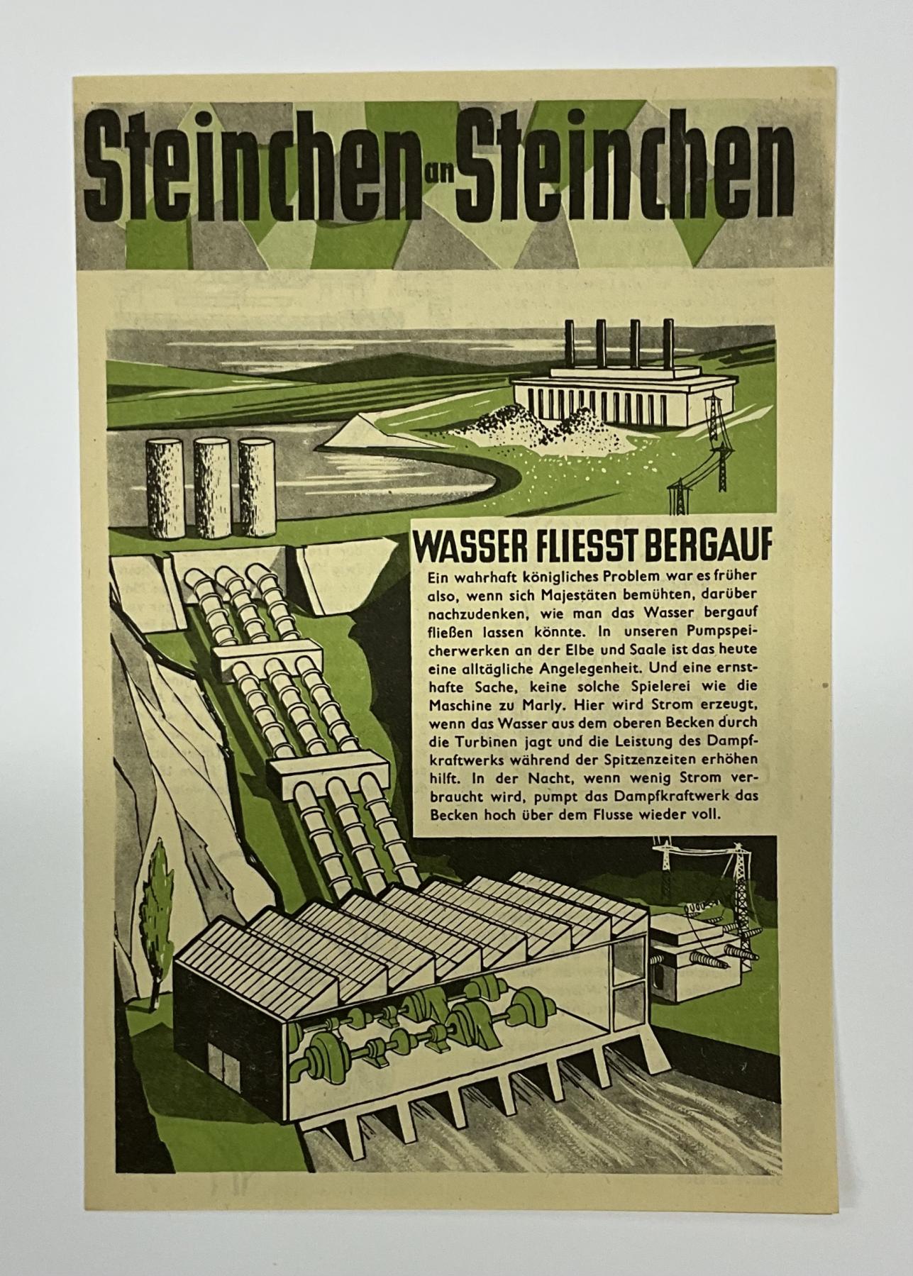 Beilage Digedags Nr. 55 "Wasser fliesst bergauf"