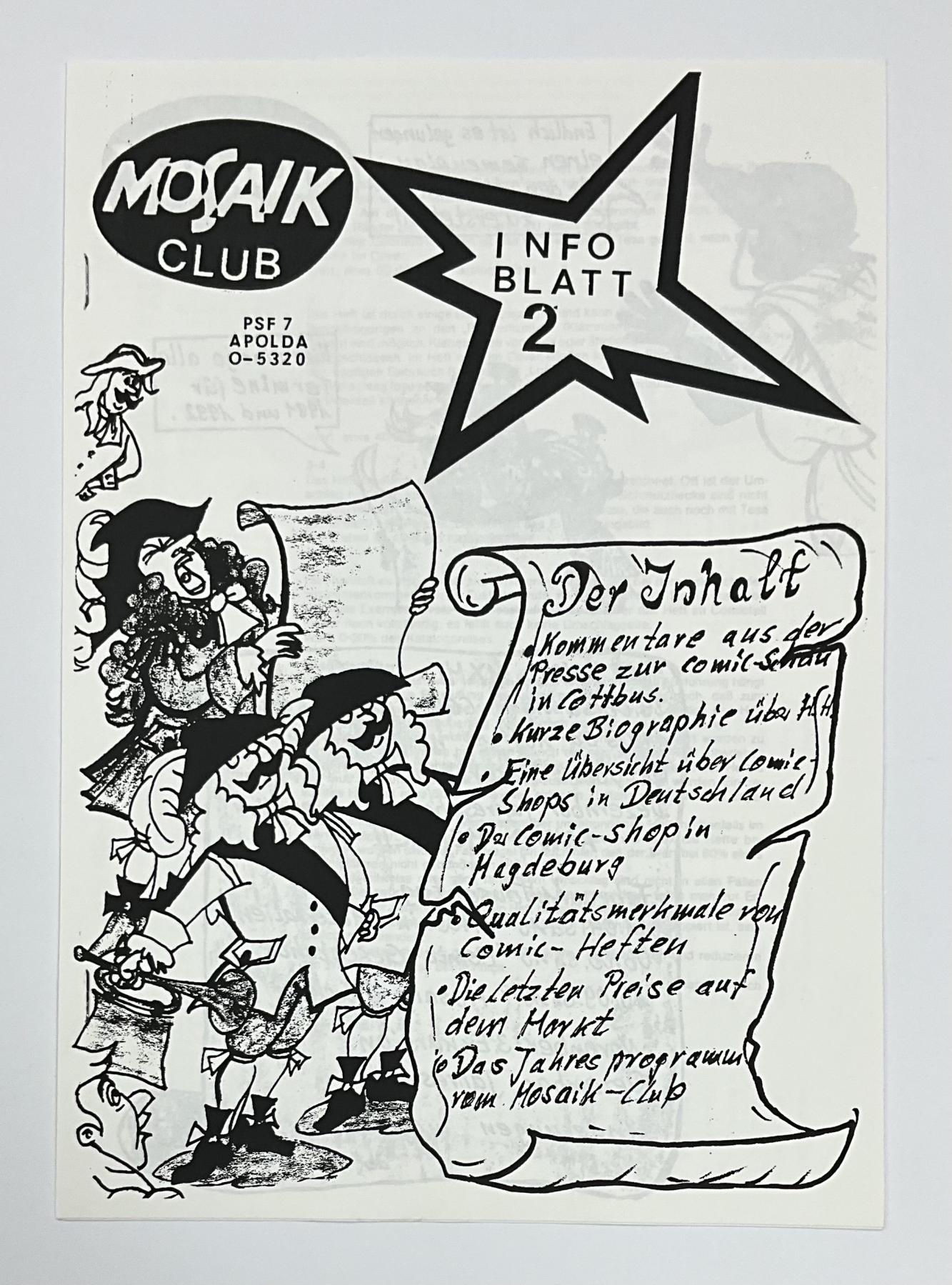 Mosaiker Info-Blatt Nr. 2 (1991)