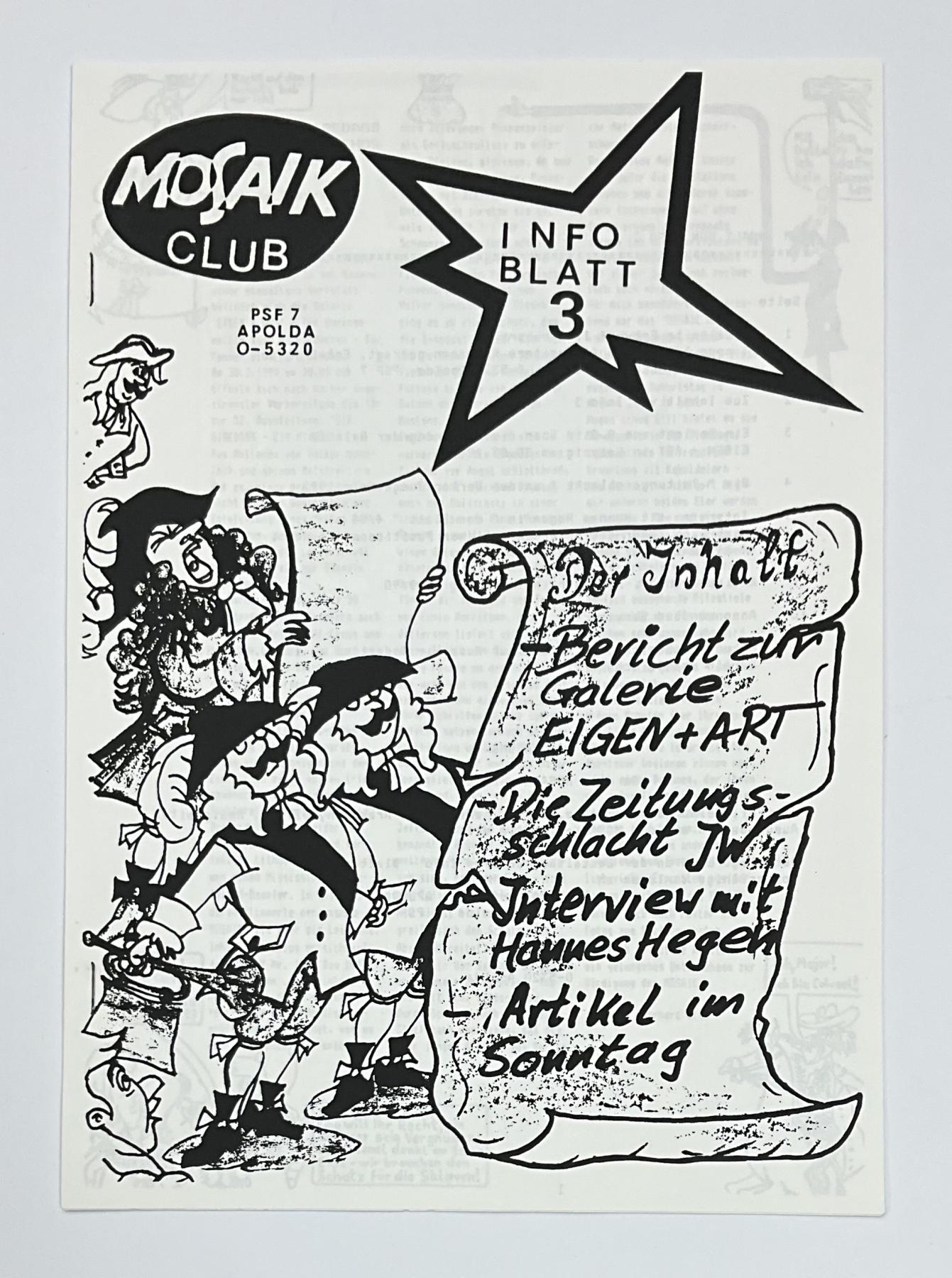 Mosaiker Info-Blatt Nr. 3/1 (1991)