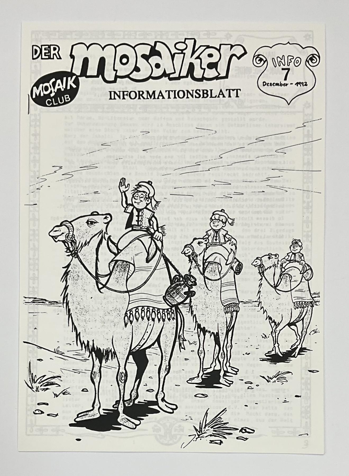 Mosaiker Info-Blatt Nr. 7/1 (1992)