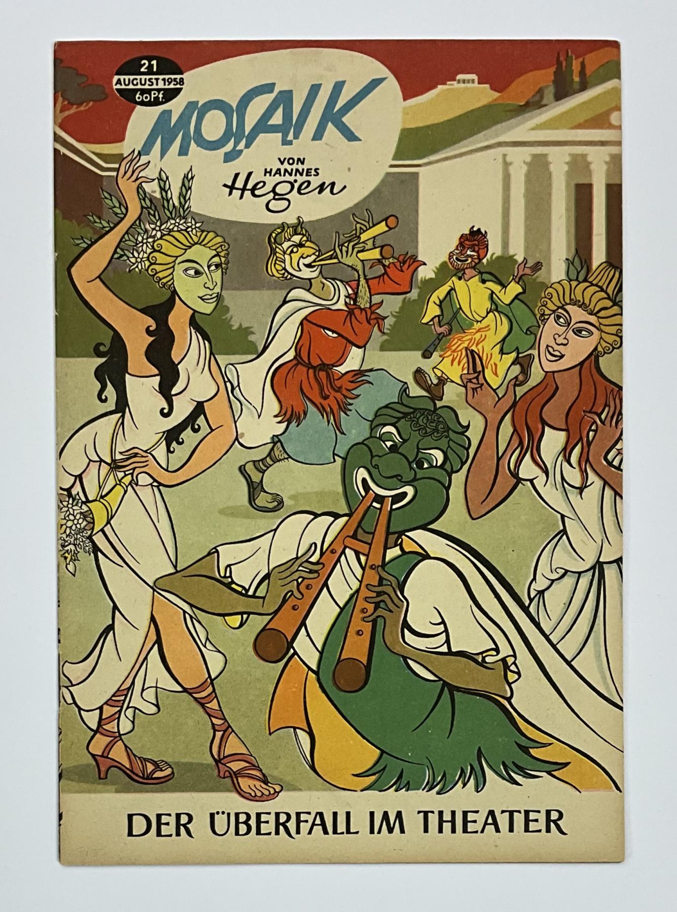 Digedags Nr. 21 (1958) Hannes Hegen - Die Digedags und der &Uuml;berfall im Theater