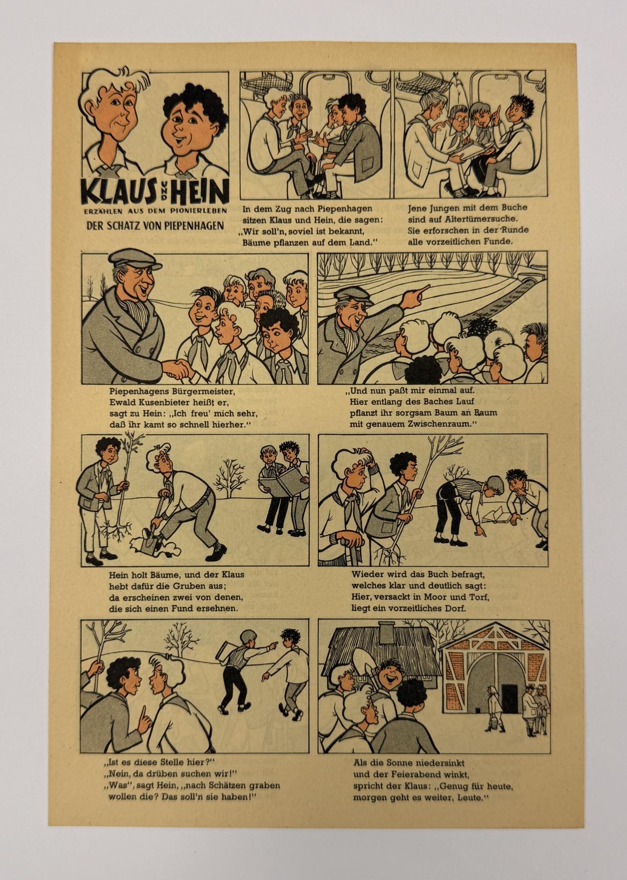 Beilage Digedags Nr. 28 "Der Schatz von Piepenhagen"