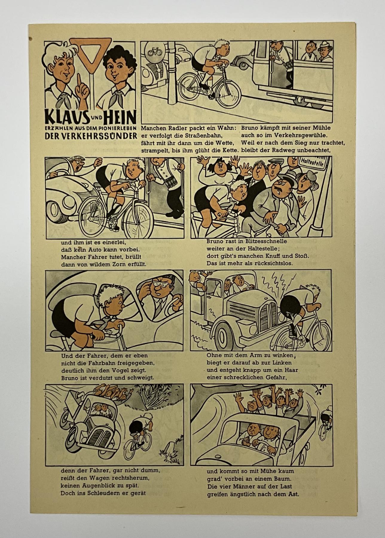 Beilage Digedags Nr. 35 "Erz&auml;hlen aus dem Pionierleben der Verkehrss&uuml;nder"