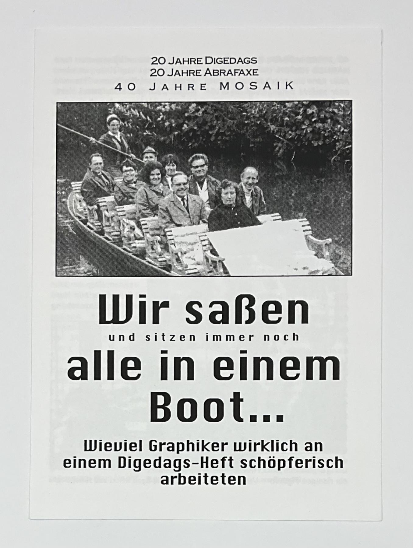 Fanzine 40 Jahre Mosaik