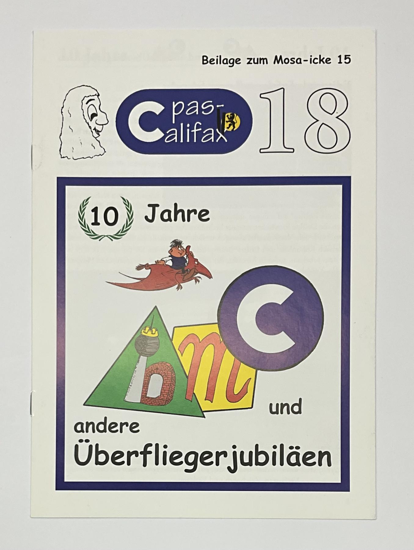 Fanzine Pascalifax Nr. 18