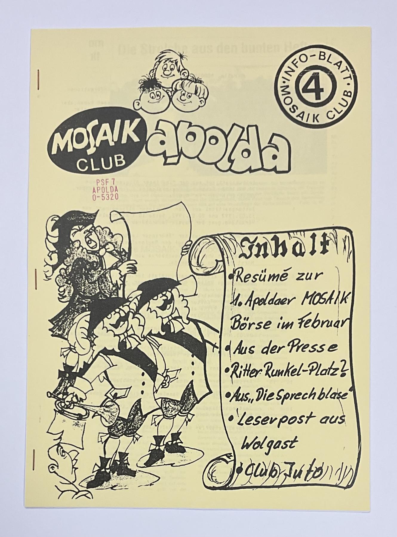 Mosaiker Info-Blatt Nr. 4/2 (1992)