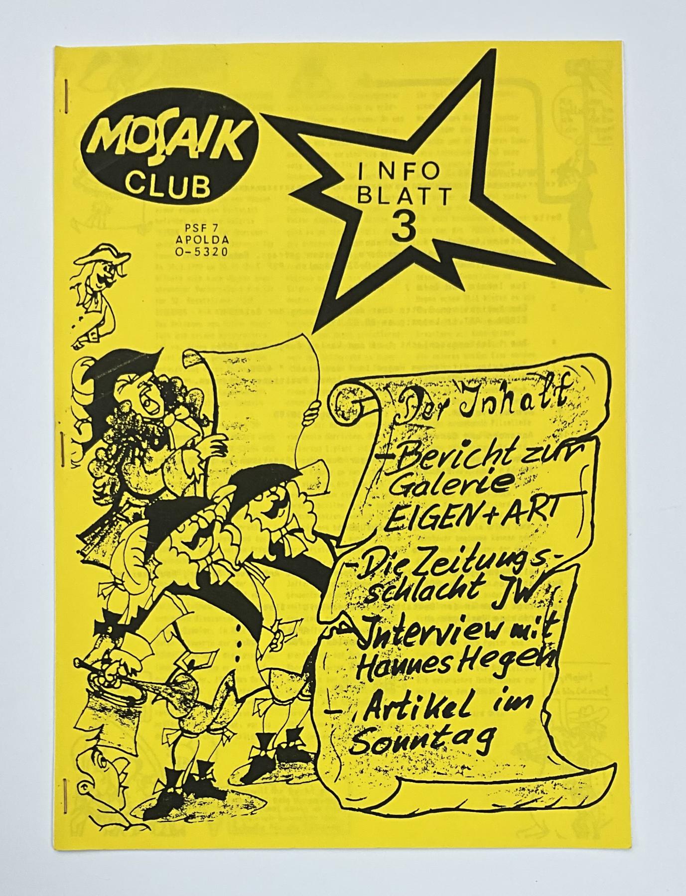 Mosaiker Info-Blatt Nr. 3/2 (1991)