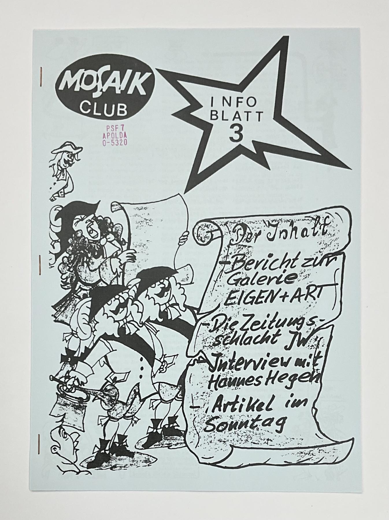 Mosaiker Info-Blatt Nr. 3/3 (1991)