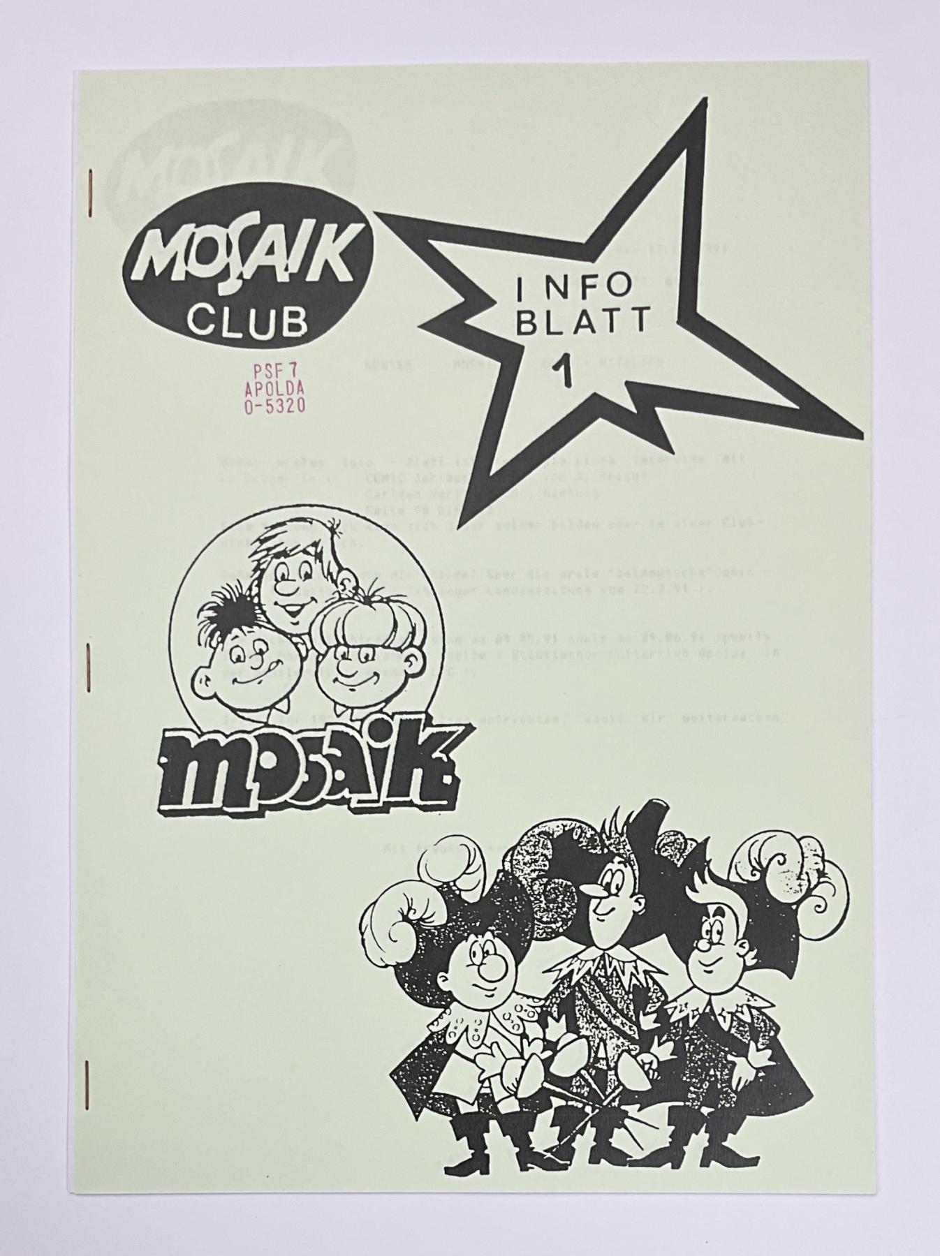 Mosaiker Info-Blatt Nr. 1/2 (1991)