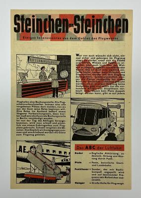 Beilage Digedags Nr. 39 "Einiges Interessantes aus dem Gebiet des Flugwesens"