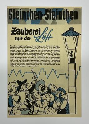 Beilage Digedags Nr. 54 "Zauberei mit der Luft"