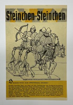 Beilage Digedags Nr. 65 "Sibirien wird zum zweitenmal erobert"