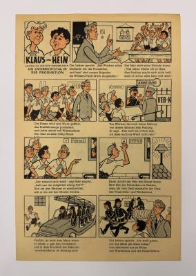 Beilage Digedags Nr. 25 "Ein Unterrichtstag in der Produktion"