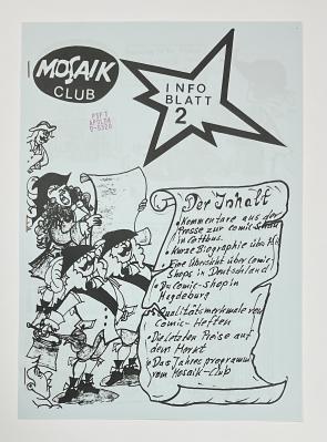 Mosaiker Info-Blatt Nr. 2/1 blau (1991)