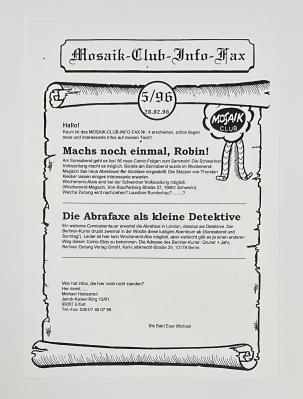 Kopie: Mosaik Clubinfo Fax 5/96 (A4)