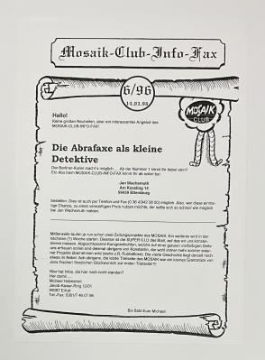 Kopie: Mosaik Clubinfo Fax 6/96 (A4)
