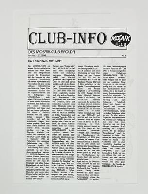 Kopie:Fanzine Clubinfo Nr. 4 (A4)
